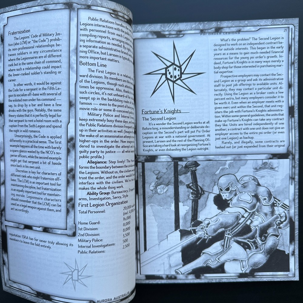 Aurora Australis Trinity RPG Sourcebook White Wolf Sci-Fi OOP WW9203