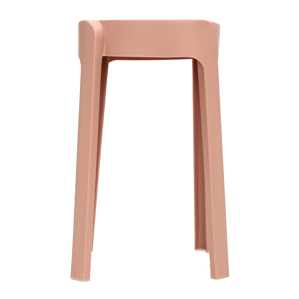 10PCS 18" Colorful Plastic Stackable Stools Modern Round Stools Stackable Stools