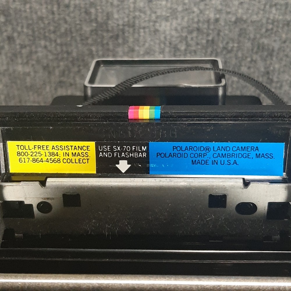 Polaroid One Step Plus Rainbow with Q-Light 2351 Flash Land Camera READ UNTESTED