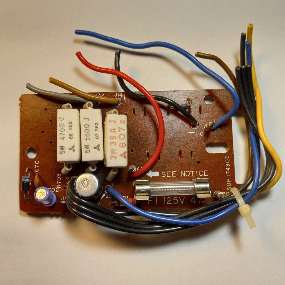 🤩 TECHNICS ⚡️ SUP17430B POWER SUPPLY PCB ⚡️ SA-404 STEREO RECEIVER