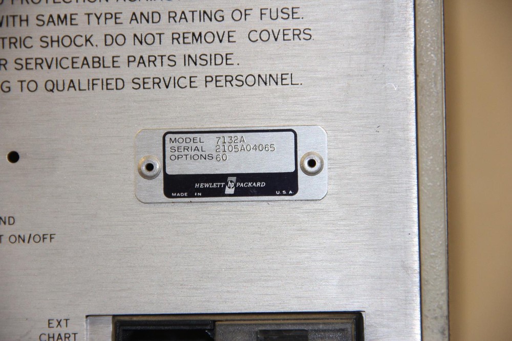 HP HEWLETT PACKARD 7132A Chart Recorder