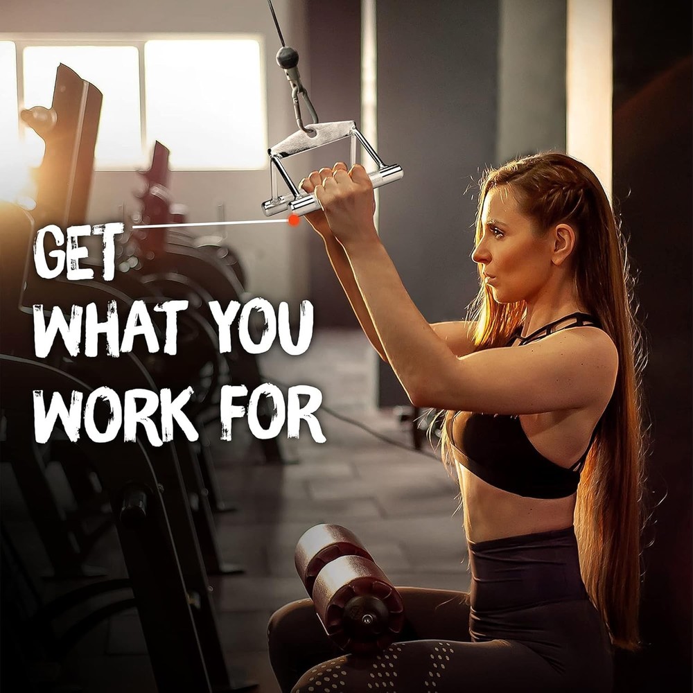 Heavy-Duty Cable Machine Attachments: Double D Handle & Tricep Rope Essentials