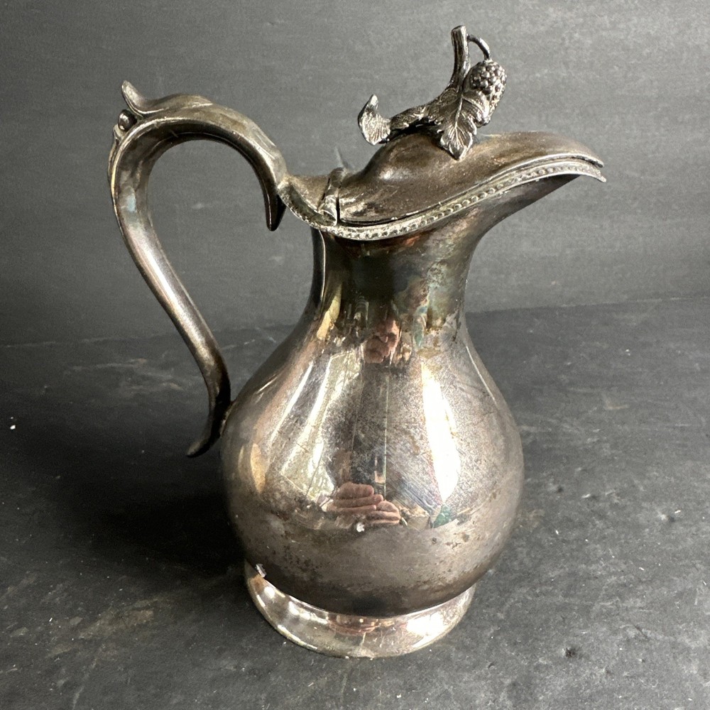 Rare Fine Quality Silverplate Maple Syrup #R28