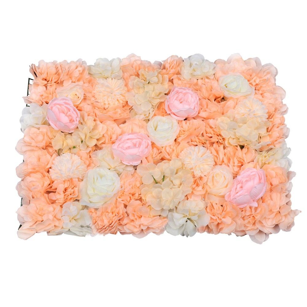 6 Artificial Flower Wall Panel Floral Backdrop Wedding Decorative Wall Panel