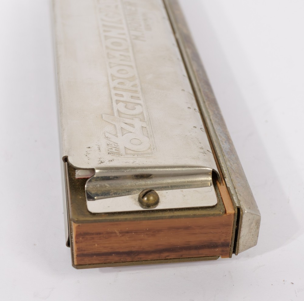 M. Hohner Germany The 64 Chromonica Vintage Harmonica with Case