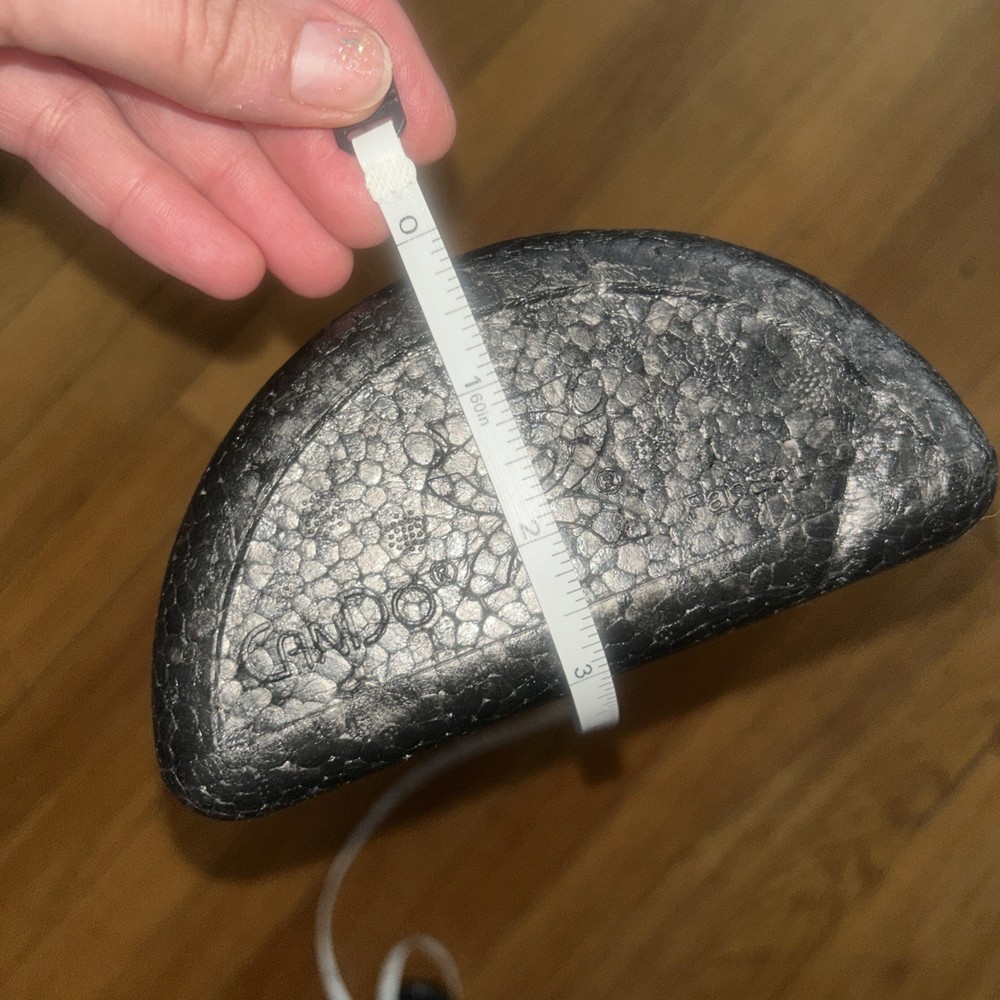 CanDo High density Black Half Roller 6x18”