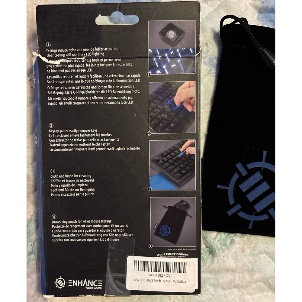 NEW Enhance Mechanical Computer Keyboard Mod Kit, O Ring Switch Dampeners