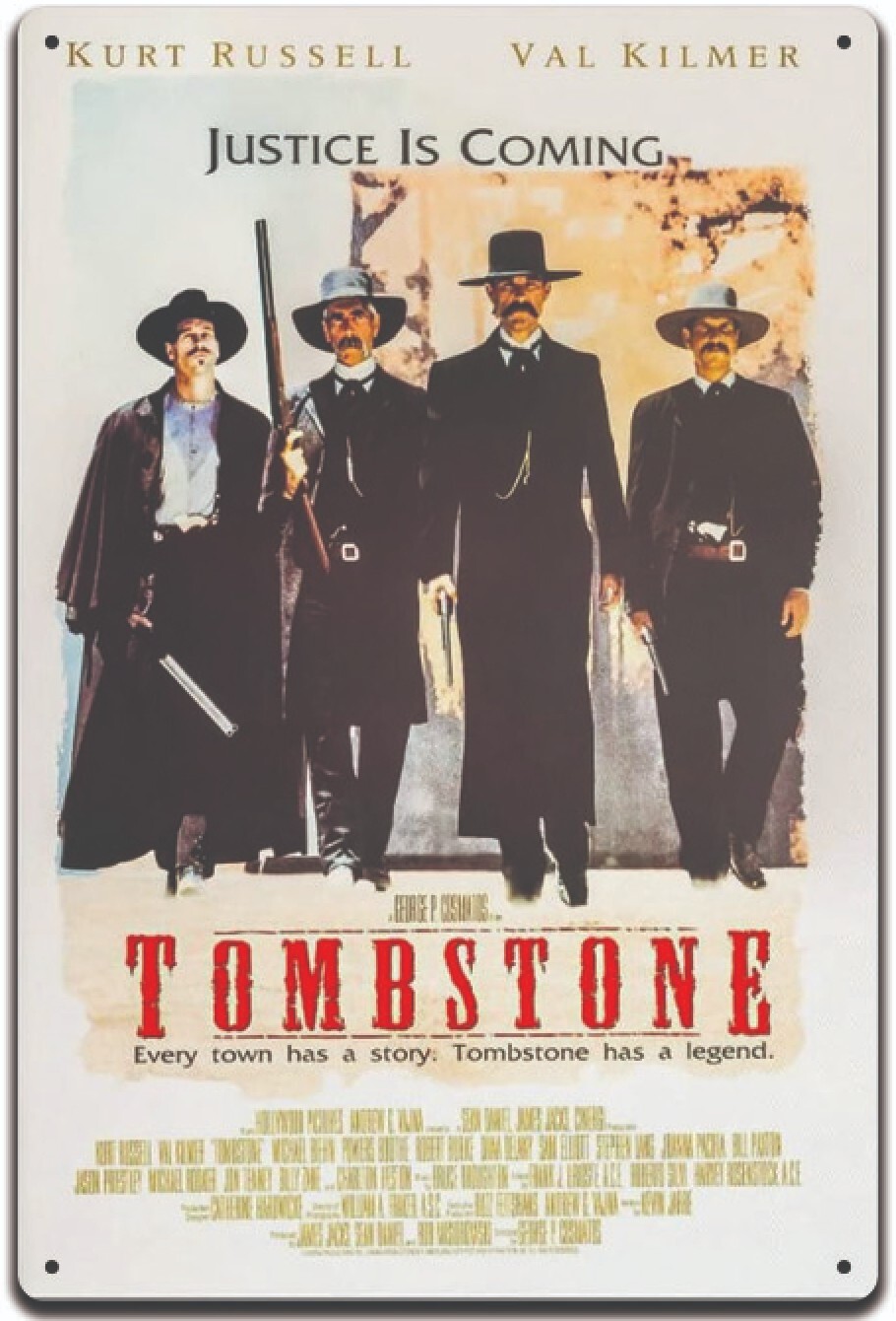 Movie Poster sign metal tin Sign Metal Tin movie poster Plate 8x12 in tin sign