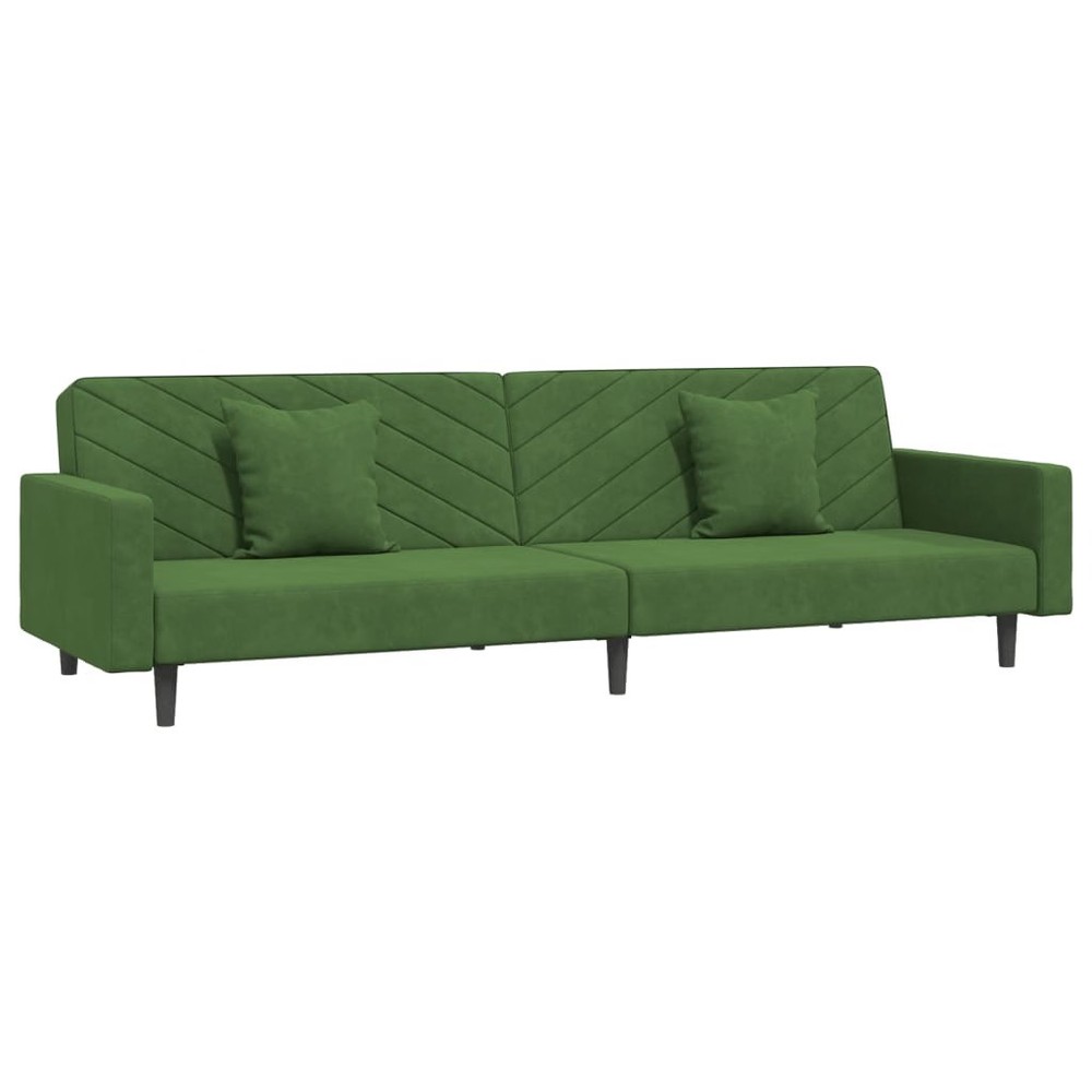 Sofa Bed Dark Green Velvet (100% polyester) Standard