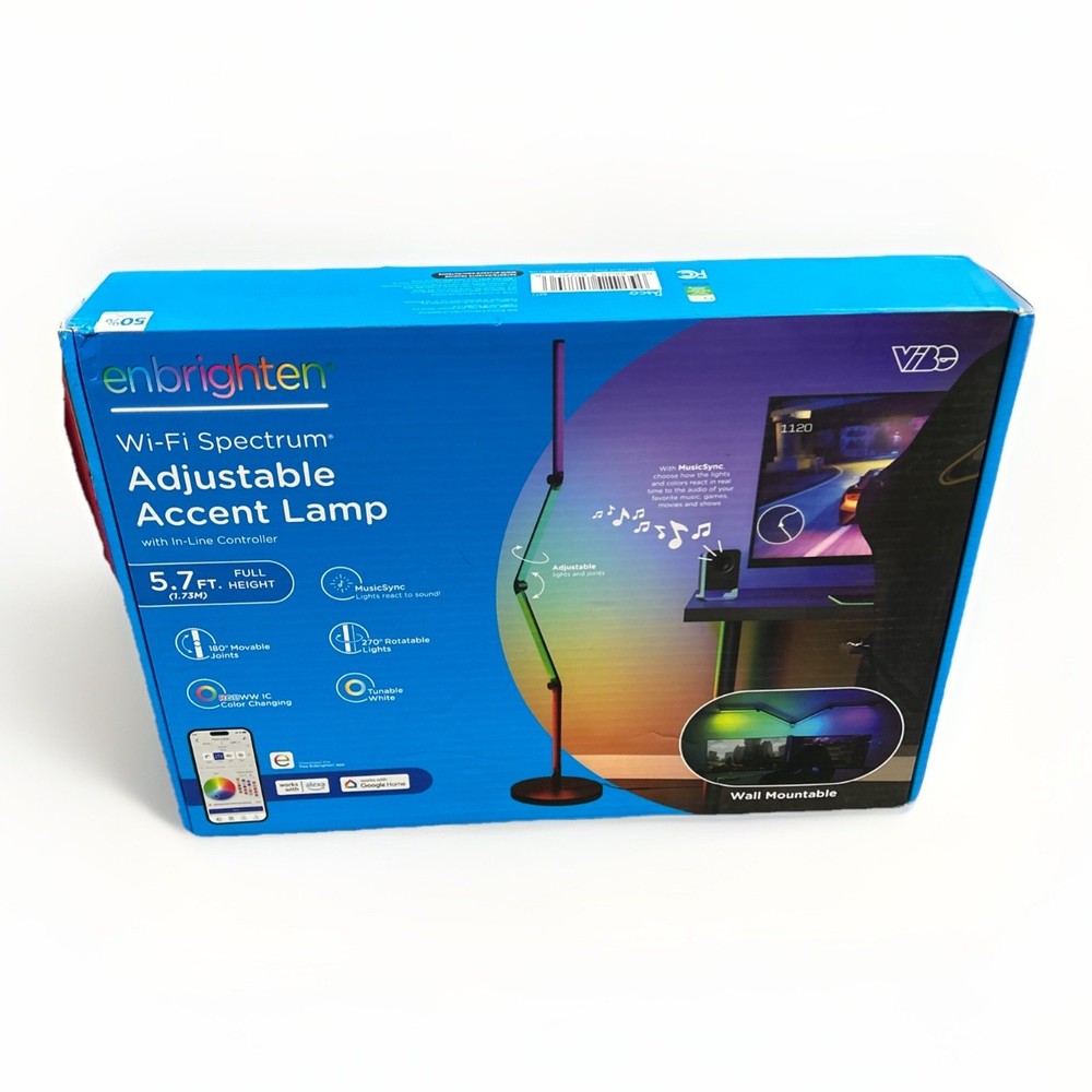 Enbrighten WIFI+ Bluetooth LED Smart Foldable Floor Lamp