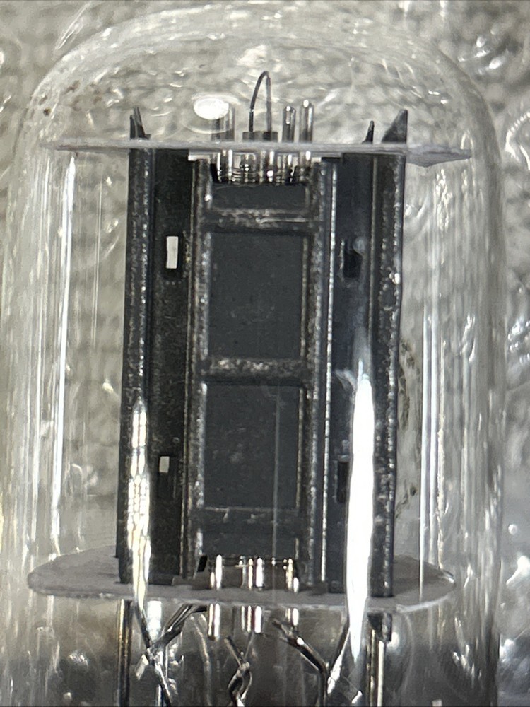 Two RCA 6SN7GTBs, Black Plates, Each Balanced , Red Letters, Tests Strong