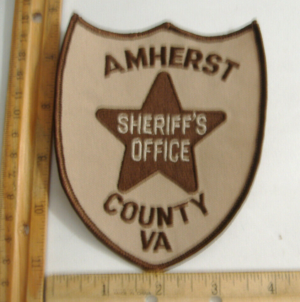 AMHERST CO. VIRGINIA  SHERIFF FABRIC PATCH