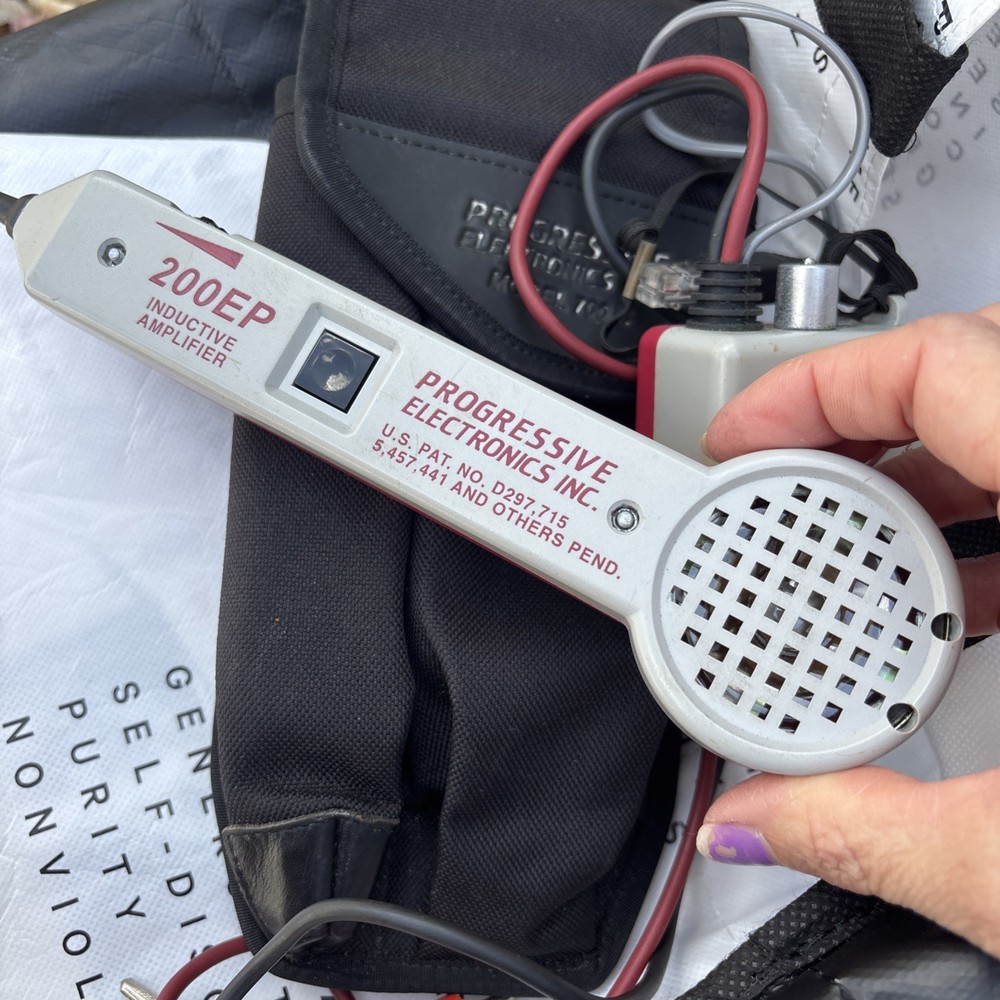 Progressive Electronics 200EP inductive amplifier 77M Tracer with Carry Case EUC