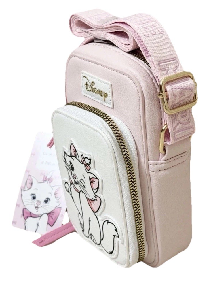 Disney Marie Aristocats Faux Leather Crossbody Bag Cellphone Holder*Primark*-NEW