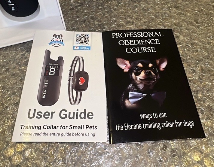 ELECANE HUMANE Training Collar Small Pets 4-20 lbs Rechargeable Remote Control