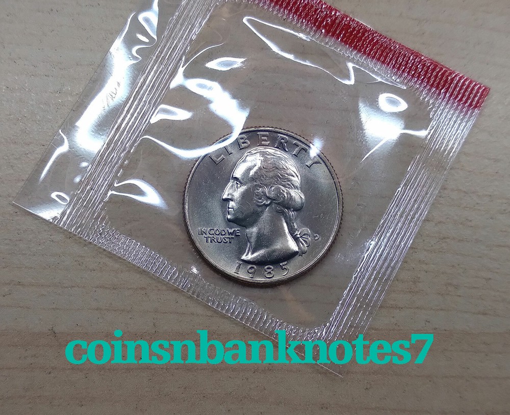 1985-D & P Washington Quarter BU Set