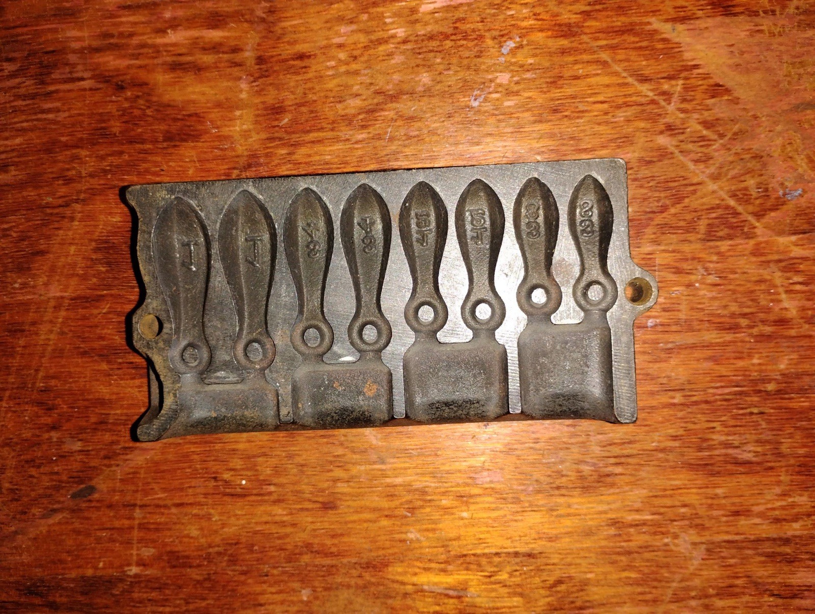 Reading Instrument Co. Cast Iron Stillwater Mold Sizes 3/8, 1/2, 3/4, and 1oz
