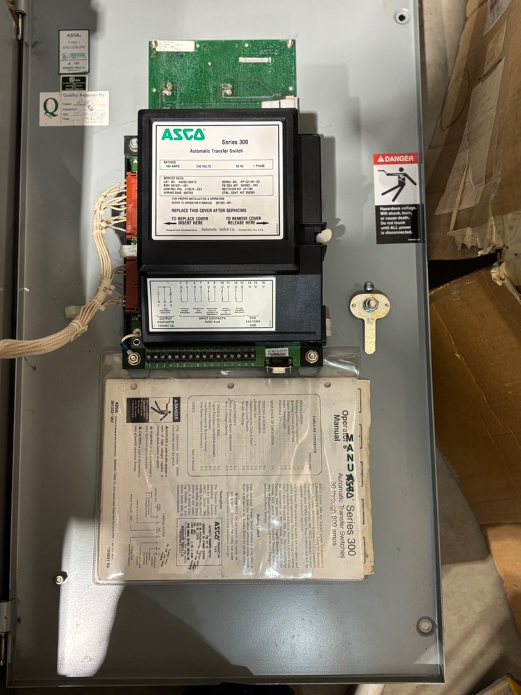 ASCO Series 300 Automatic Transfer Switch – 100A, 240V, 1-Phase