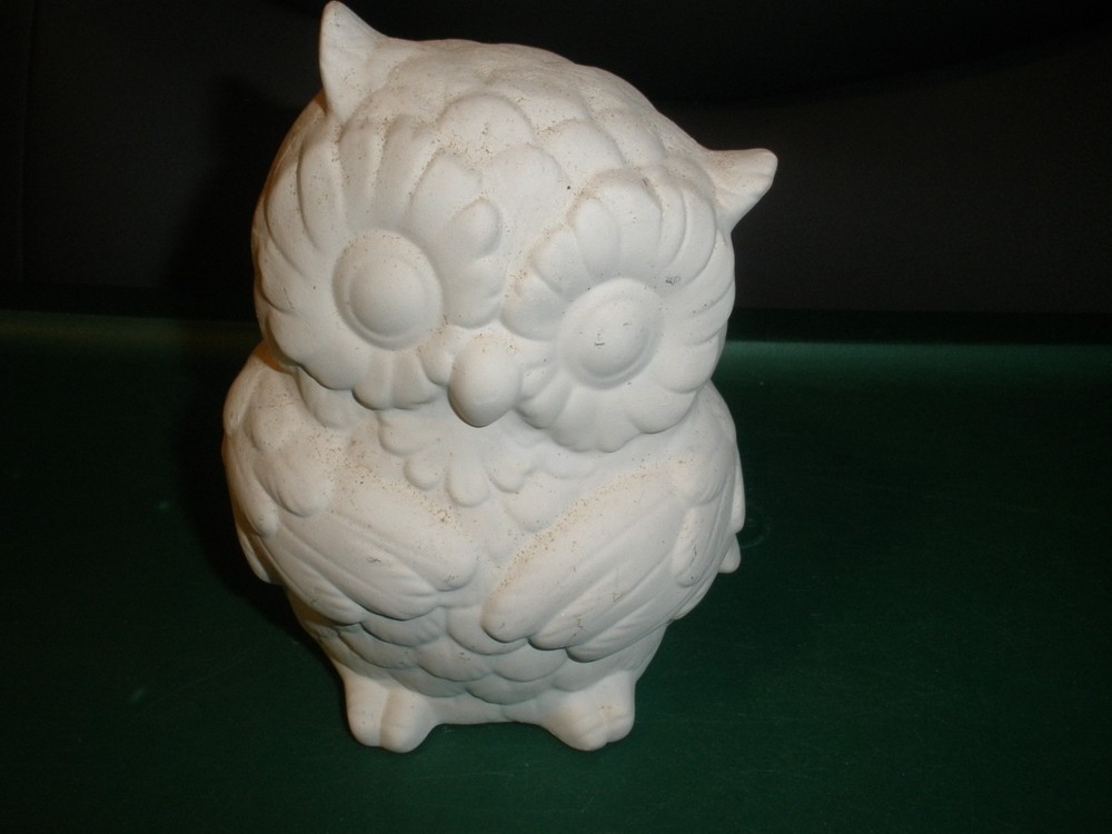 OWL Figure - You Paint Ceramic Bisque