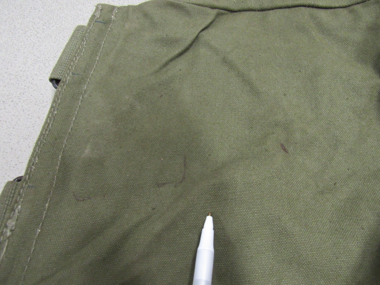 Dutch Military Web Gear Canvas Butt Pack Old Style Belt Hooks Hanger Netherlands