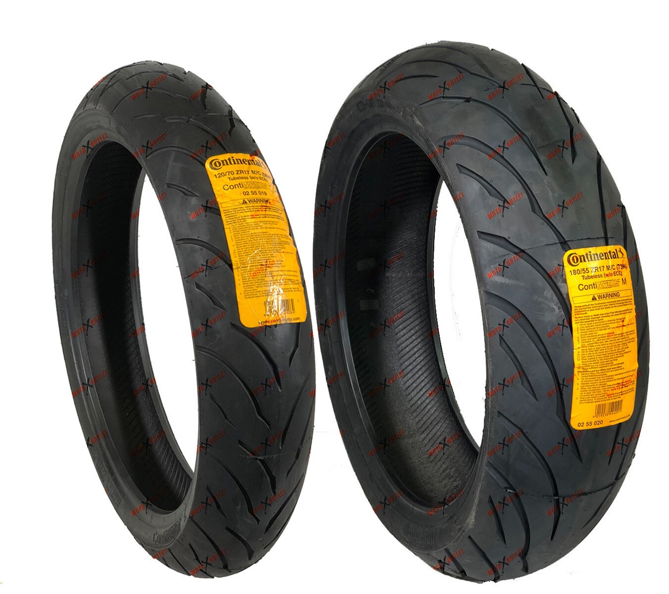 Continental Motorcycle Tire 190/50-17 120/70-17 Set Conti Motion Front Rear