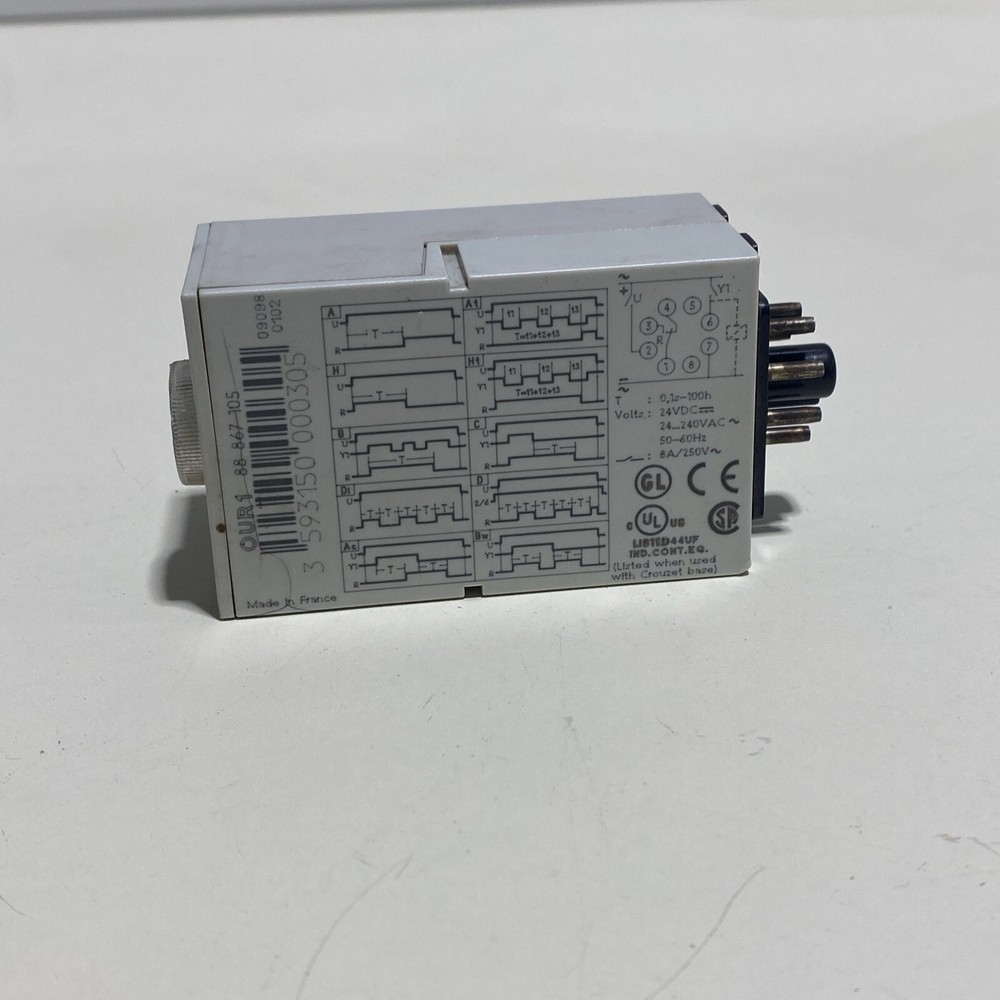 Crouzet OUR1 Timer Relay 0.1 Sec-100 Hour