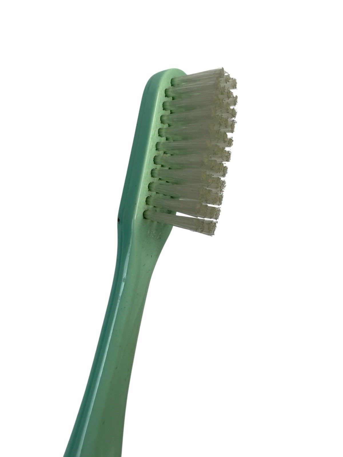 Toothbrush Ceramic Floral & Gold Handle Beau Monde Bathroom Decor Retro VTG