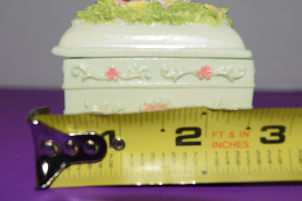 NEW - RABBIT TRINKET BOX - BEAUTIFUL!