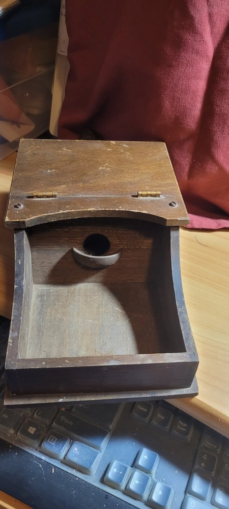 Vintage Masonic voting box with original handmade marbles