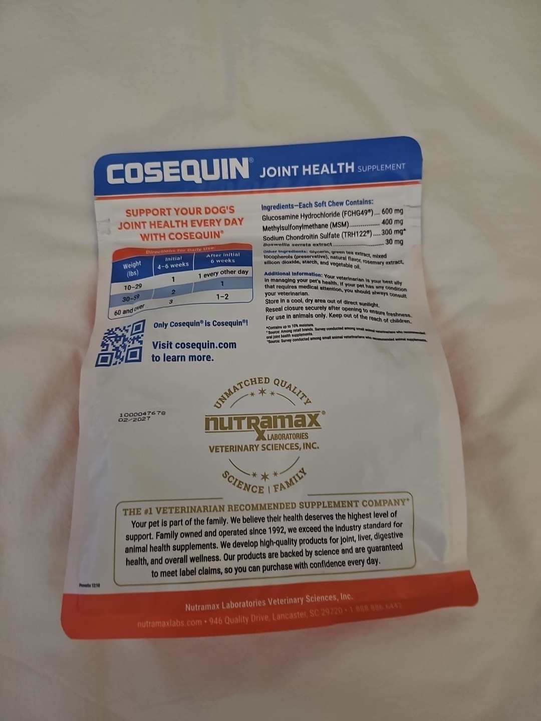 Cosequin 120ct DS Maximum Strength Plus MSM & Boswellia Joint Health ex2027