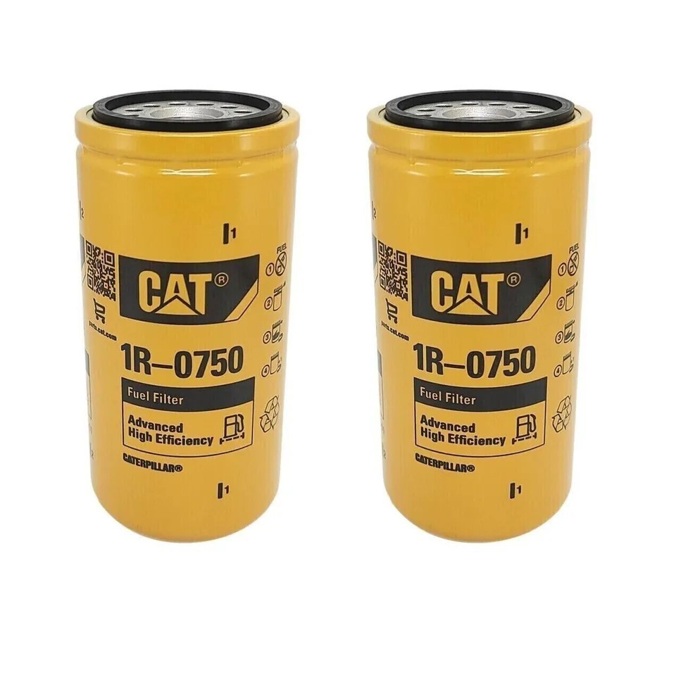 Caterpillar Filter 1R-0750 1R0750 Genuine Sealed Advanced Efficiency 2 PACK