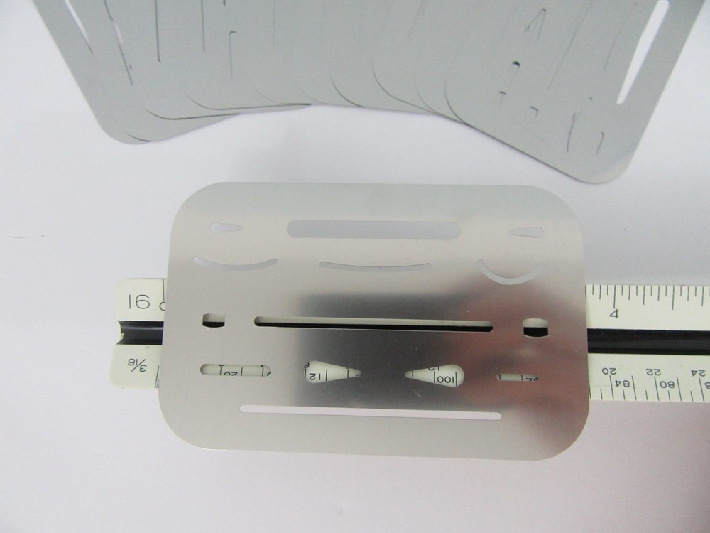 11 Military Issued Stainless Steel Erasing Shield Drawing Drafting Draftsman