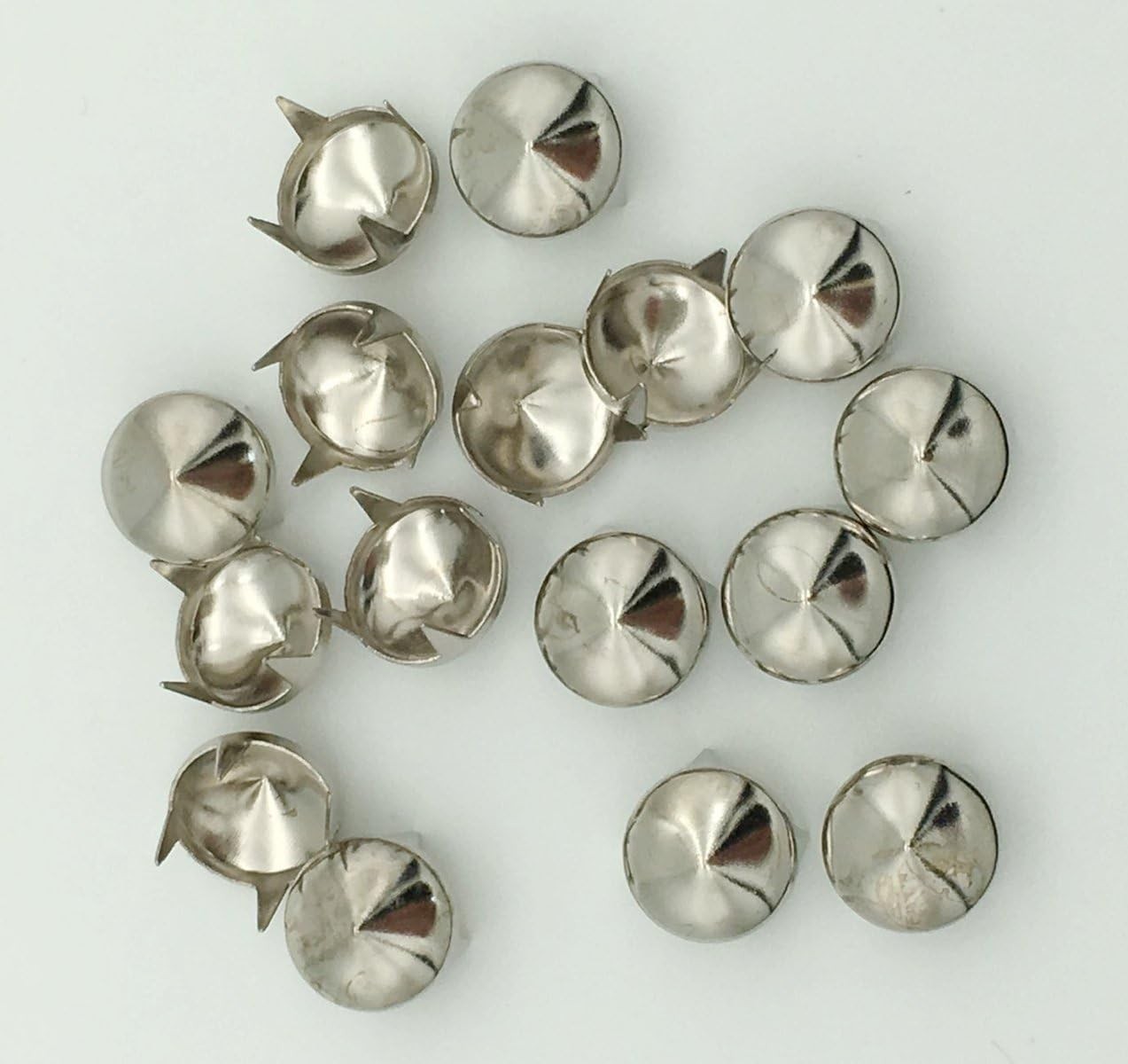 100Pcs 9Mm Cones DIY Leathercraft Metal Punk Studs Rivet Spikes Nailheads (Silve