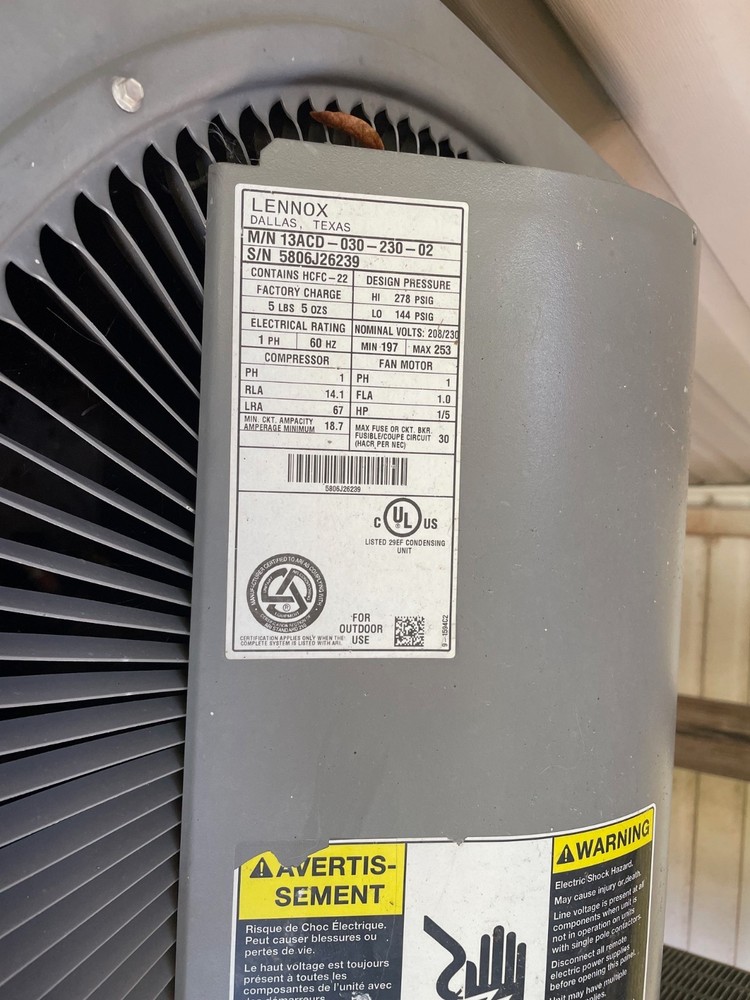 Used KENNOX AC Compressor and Condenser