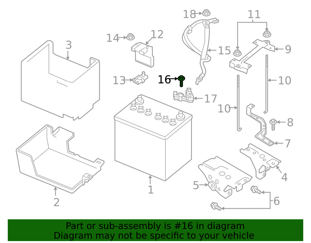 Battery Terminal Bolt