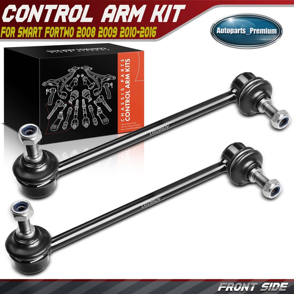 2pcs Front Left & Right Stabilizer Sway Bar End Link for Smart Fortwo 2008-2016