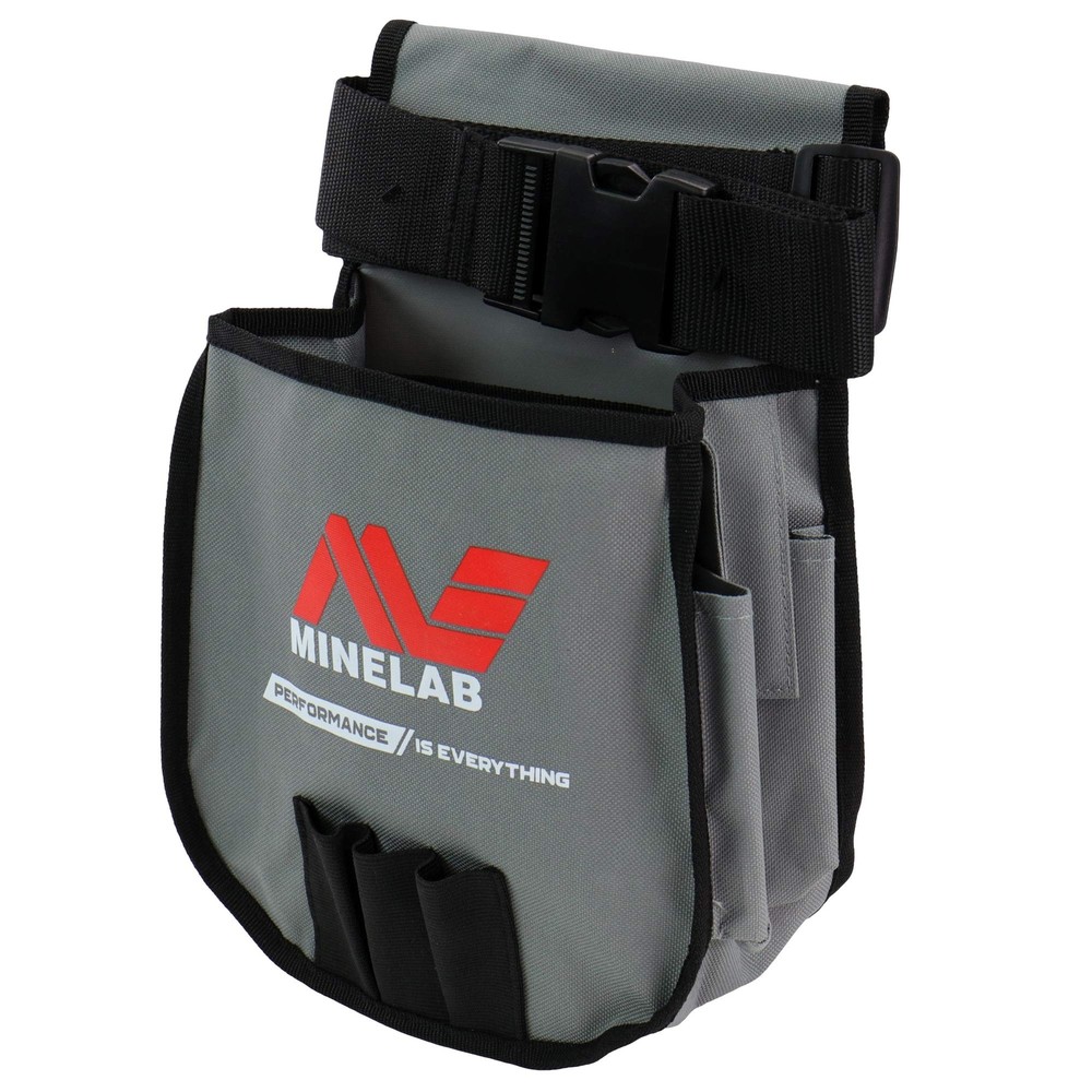 MINELAB Multi Pocket Finds Pouch with Secure Straps and Hard Shell