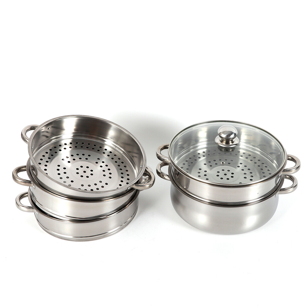 5-Layer Pot Steamer Multi-Layer Cookware Pot Cookware Stainless Steel Pot 28cm
