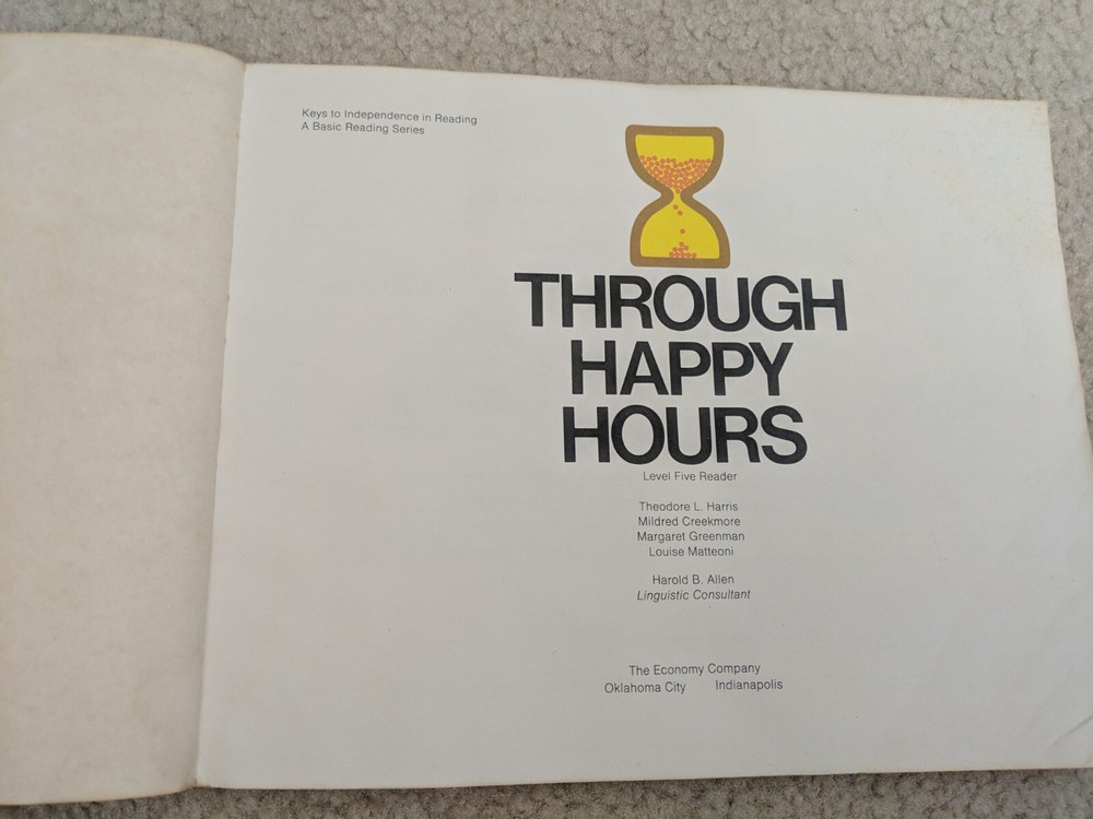 Through Happy Hours Level 5 Reader 1973 Ships Quickly