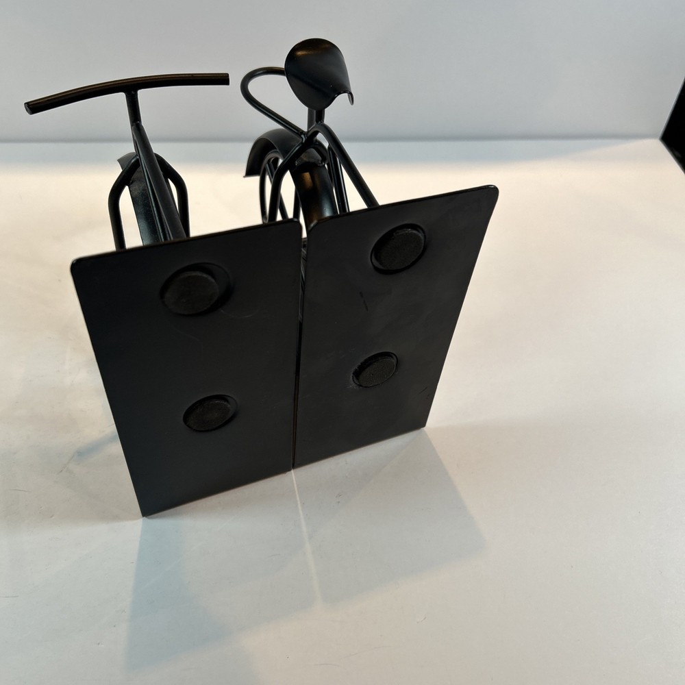 Metal Bicycle Bookend holders Excellent Condition