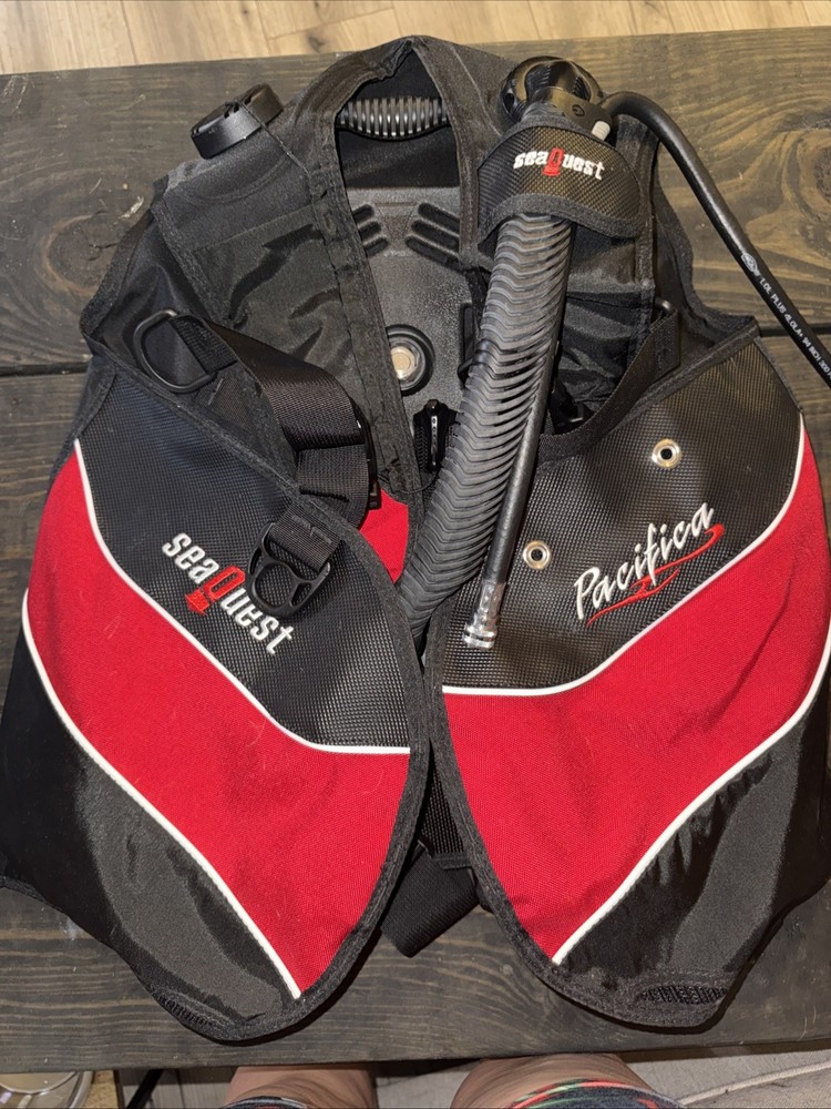 Seaquest Pacifica Scuba Diving BCD Size Large Buoyancy Compensator