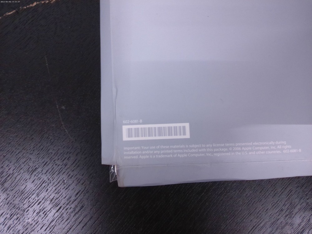 Apple Mac OS X Install Discs 1 & 2 + iWork ’08 CD + Manuals (Original Set)