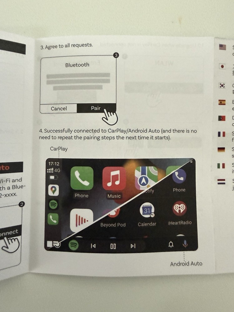 NEW CA505 Wireless Car Adapter CarPlay Android Auto Plug & Play USB WiFi