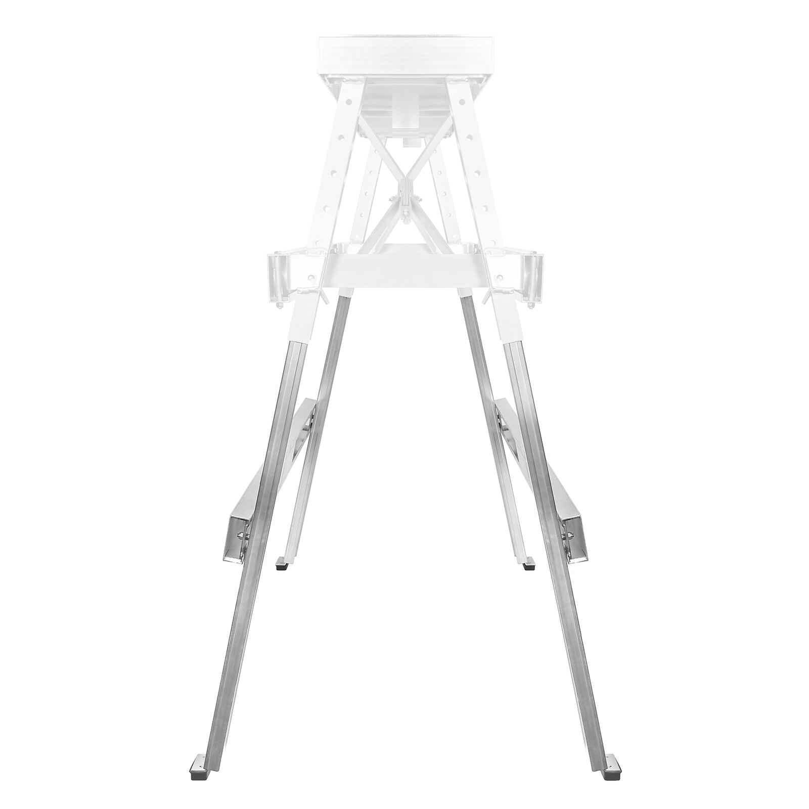 Drywall Bench Sawhorse Step Ladder - Adjustable Height Workbench 18"-44"