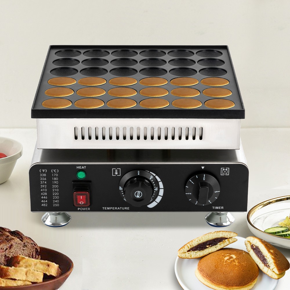 Mini Pancake Baker, 36-hole Pancake Maker, Corded Electric Waffle Machine 110V