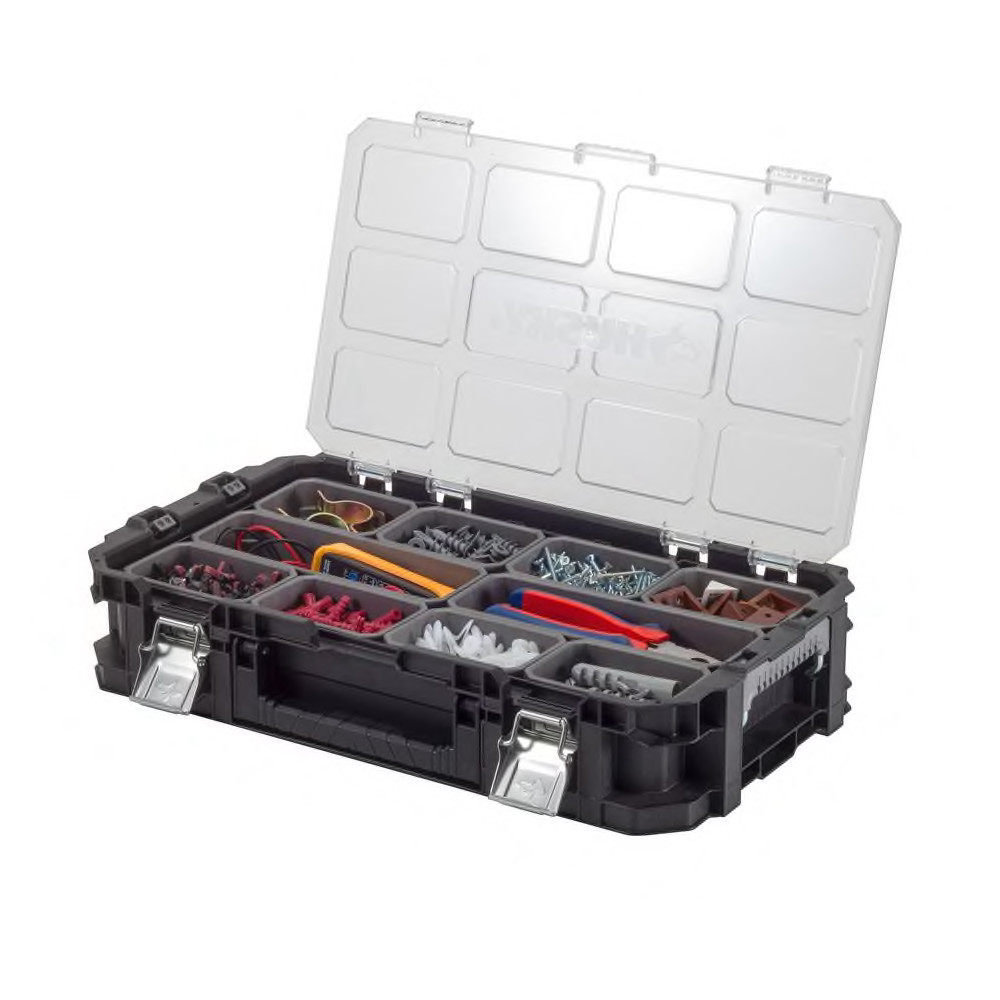 10 Compartment Stackable Tool Organizer Heavy Duty Lightweight Design FREE SHIP