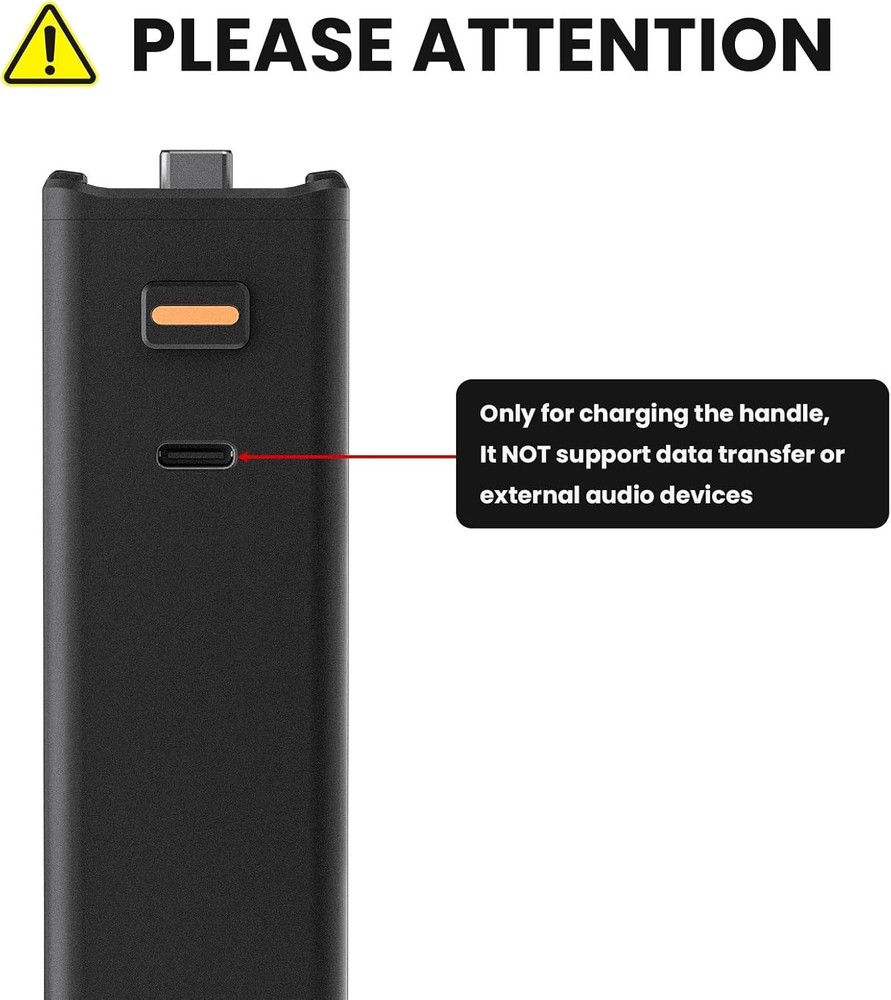 Battery Handle Compatible with DJI Osmo Pocket 3 Accessories, with Digital Sc...