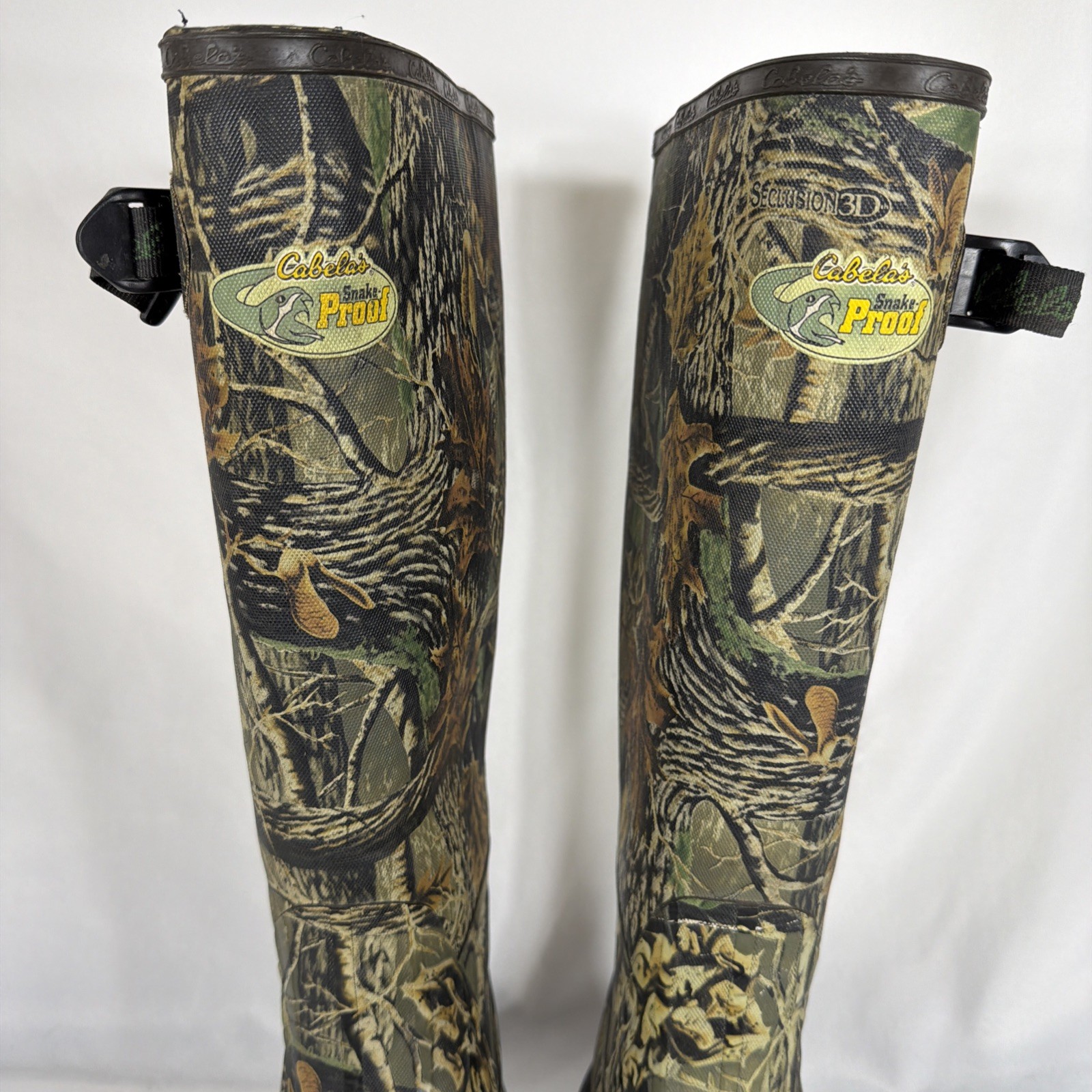 Cabela's Rubber Hunting Snake Proof Muck Boots Camo Mens 7 M Waterproof 83-0774