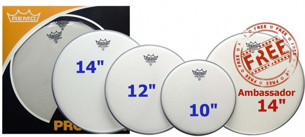 Remo Emperor Tom/ Snare ProPacks - Coated