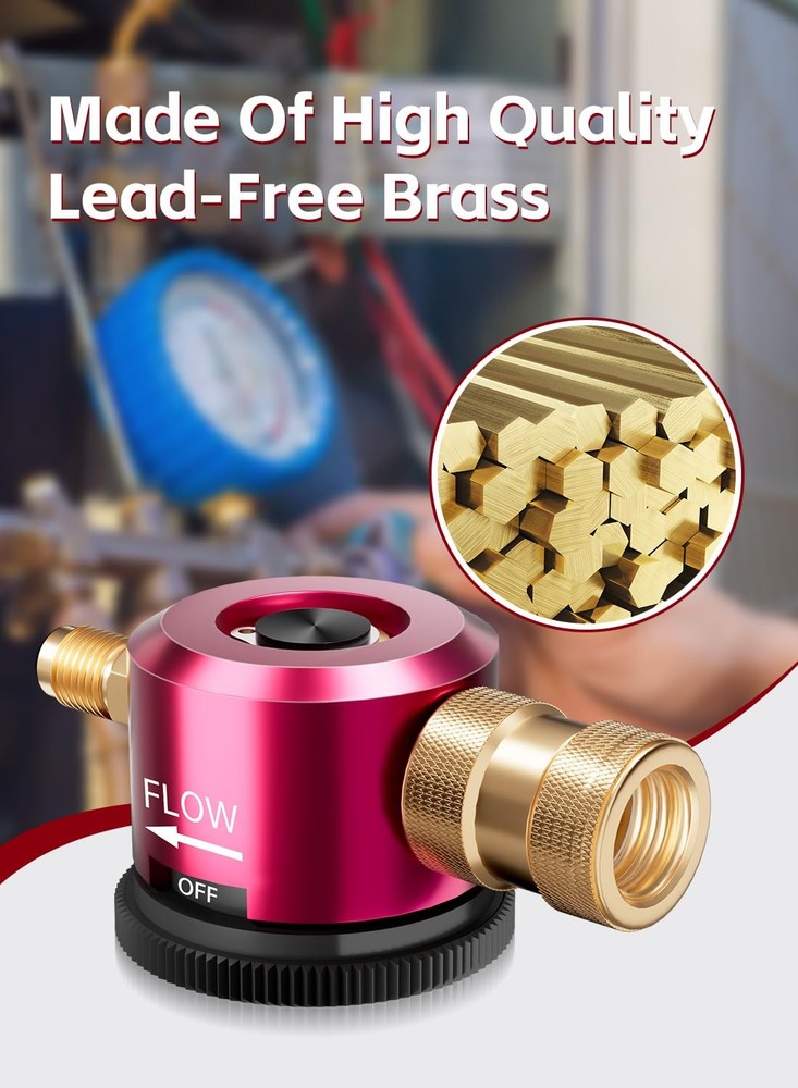 Nitrogen Purge Tool, HVAC Regulator Red